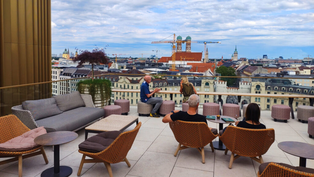 Die Dachterrasse des Greta Oto