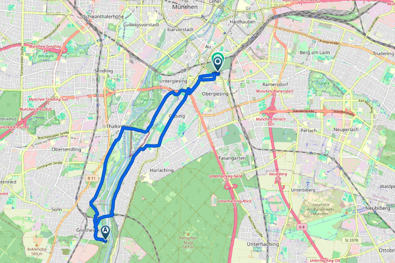 Fahrradtour München: Rundweg Süd
